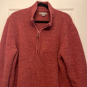 Sherpa- Natural Reflections pullover w/zipper Soft & Cozy  (XL)